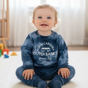 NWOT - Garanimals 6-9mo Outer Banks Tie-Dye Long Sleeve Tee Shirt